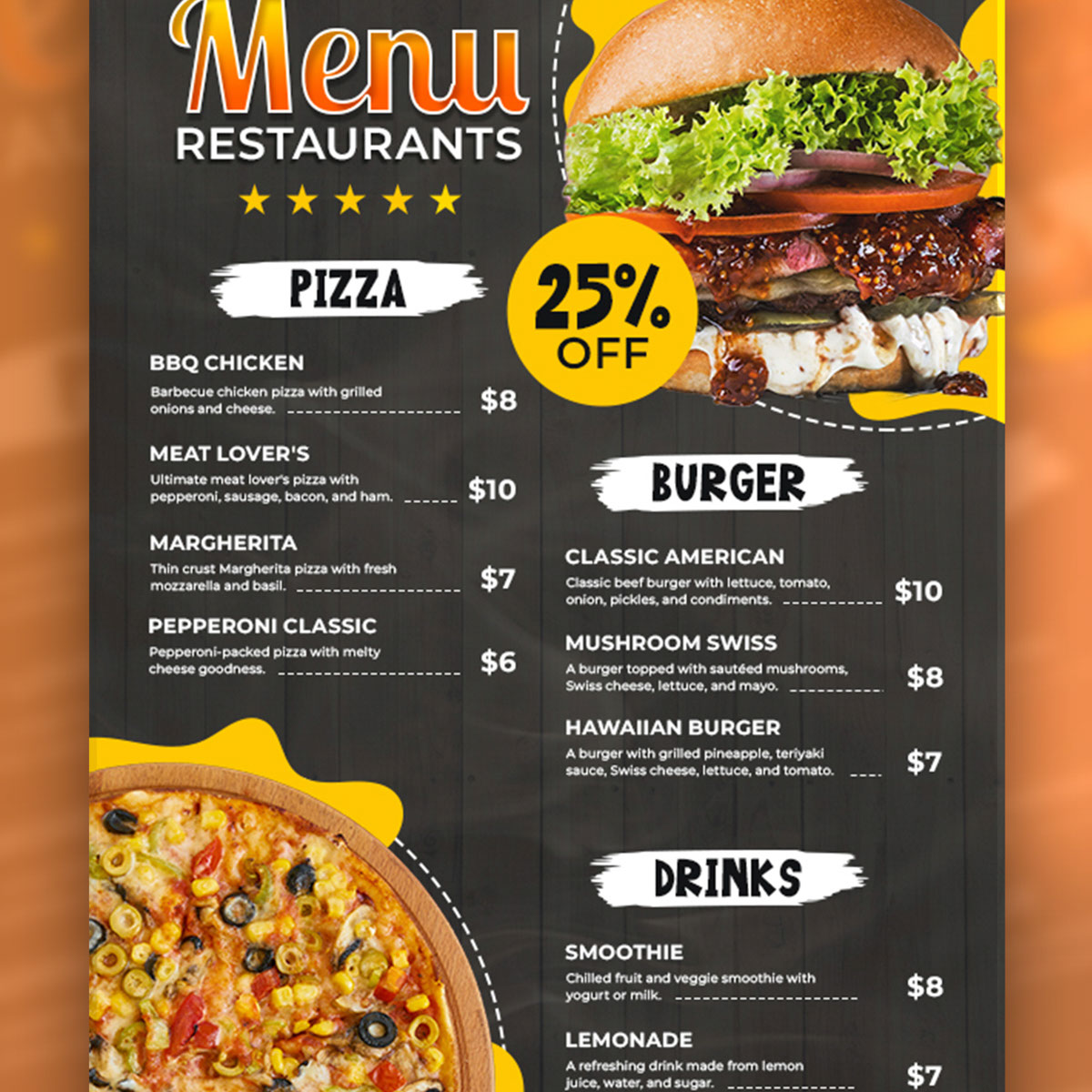 A photo of Menu Printing from Fullspectrumpm.co.uk